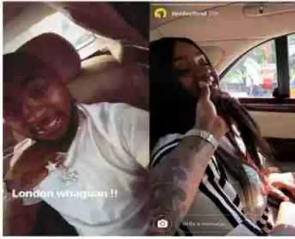 Davido Spotted Chilling With His Girlfriend, Chioma In London (Video)